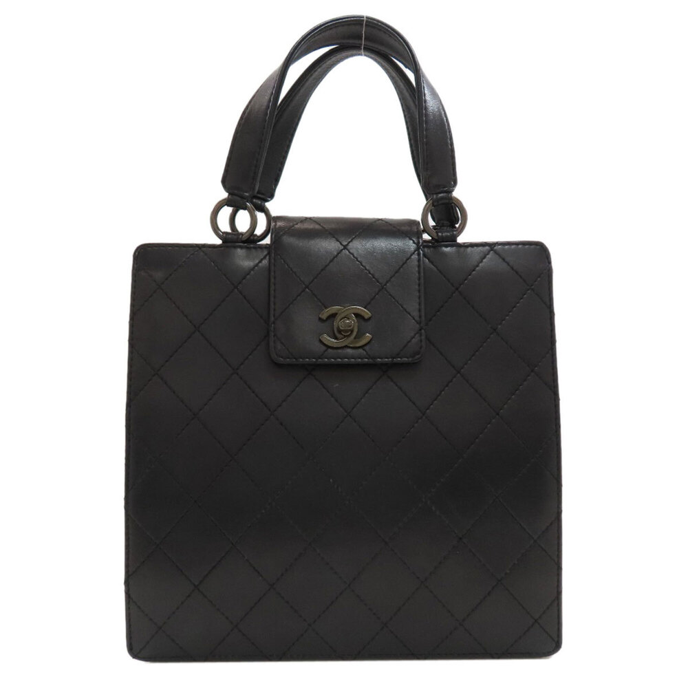 Chanel Matelassé Coco Mark Handbag, Calfskin, Women's CHANEL